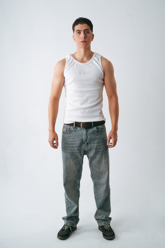Signature White Tank Top